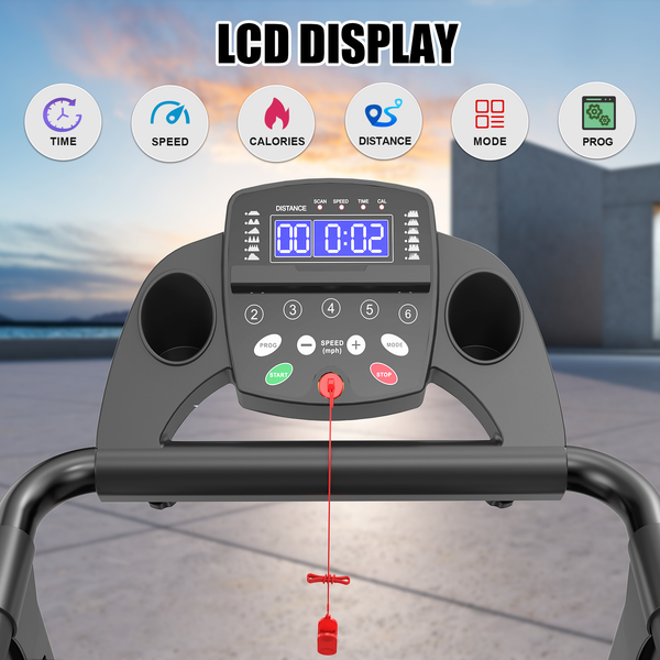 Folding Walking Pad for Fitness, Foldable Treadmill for Home, 2.5HP Portable Treadmill with Handles, 300 lbs Capacity, APP Control & LED Display