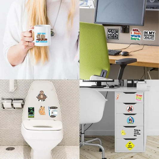 🔥LAST DAY SALE 59% OFF-Set of 130 Pcs Funny Saying Stickers