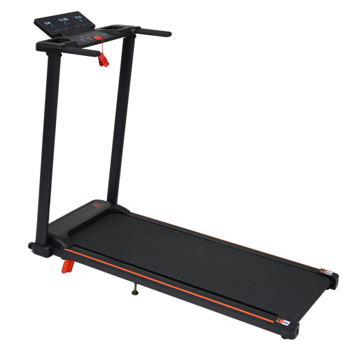 Treadmill with 8% Incline, Portable Treadmills for Home with Handle, Foldable Treadmills with 265 Lbs Capacity, 3.0HP Treadmill with 4 Adjustable Support Feet