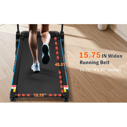 Incline Treadmill for Running & Walking, 3.0 HP Treadmills For Home 350 lbs Weight Capacity Hydraulic System Auto-Folding Treadmill with Type C & USB Charge For Android, 10MPH, Bluetooth Speaker