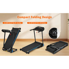 Incline Treadmill for Running & Walking, 3.0 HP Treadmills For Home 350 lbs Weight Capacity Hydraulic System Auto-Folding Treadmill with Type C & USB Charge For Android, 10MPH, Bluetooth Speaker