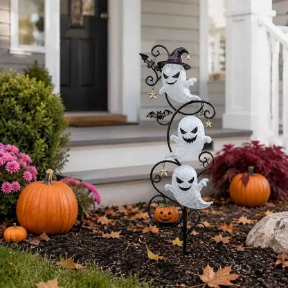 👻 Solar Halloween Ghost Garden Stake