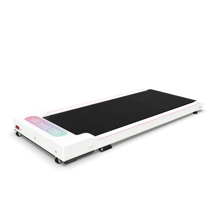 Foldable Treadmill with Handle Bar & Incline, 2 in 1 Upgrade Portable Under Desk Walking Pad and Vibration Pad with Remote Control for Home Office Small Spaces