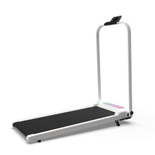 Foldable Treadmill with Handle Bar & Incline, 2 in 1 Upgrade Portable Under Desk Walking Pad and Vibration Pad with Remote Control for Home Office Small Spaces