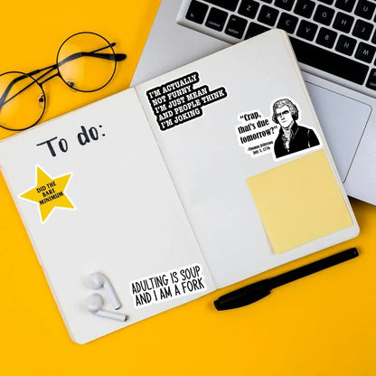 🔥LAST DAY SALE 59% OFF-Set of 130 Pcs Funny Saying Stickers