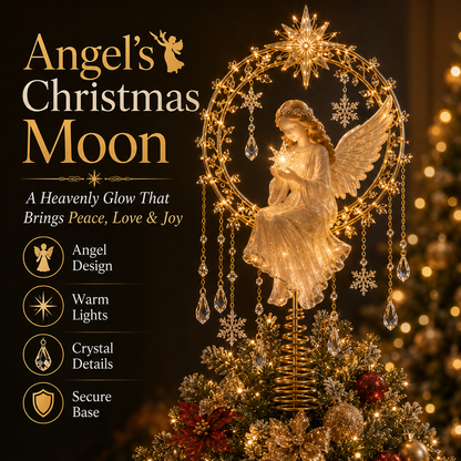 👼 Angel's Christmas Moon™ – A Heavenly Glow for Your Tree ✨