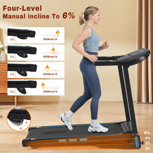 New Treadmills for Home, 3.5HP Hydraulic System Auto Foldable Treadmill with Incline,10MPH 350Lbs Weight Capacity Electric Treadmills with Heart Rate Sensors,Type C & USB Charge ,Bluetooth Speaker
