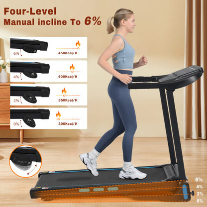 New Treadmills for Home, 3.5HP Hydraulic System Auto Foldable Treadmill with Incline,10MPH 350Lbs Weight Capacity Electric Treadmills with Heart Rate Sensors,Type C & USB Charge ,Bluetooth Speaker