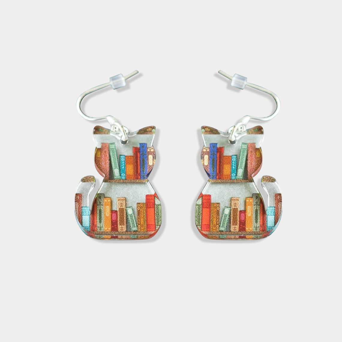 Animal Dinosaur Bookshelf Acrylic Earrings