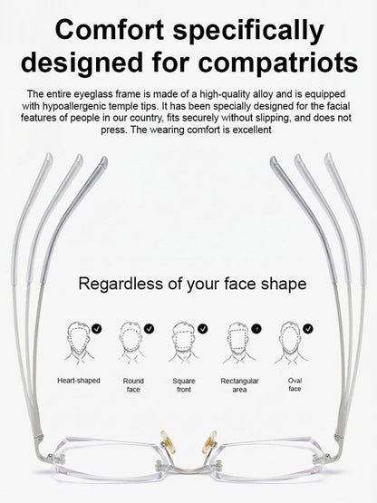 🔥Buy 1 Get 1 Free (2 pairs) – 【Co-Created by Designers】Gypsophila Smart Zoom and Color-Changing Reading Glasses