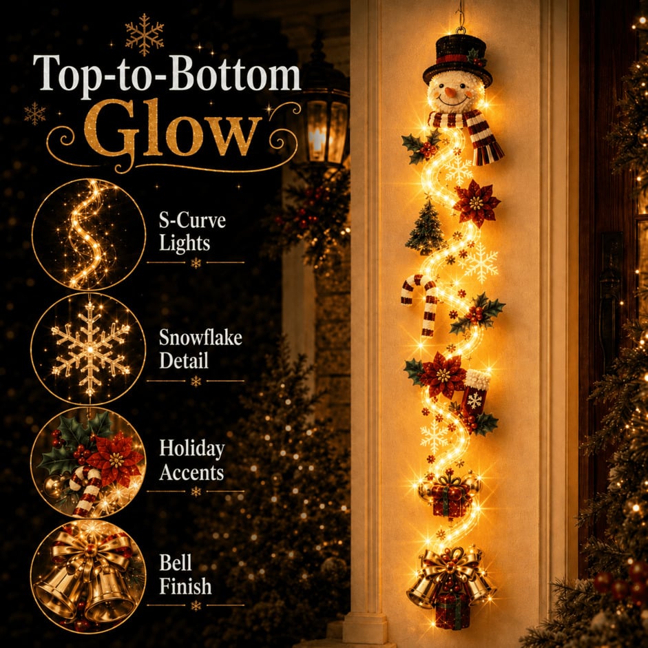🎁 Limited Time 49% OFF🎅 Glowing Christmas Door Hanger