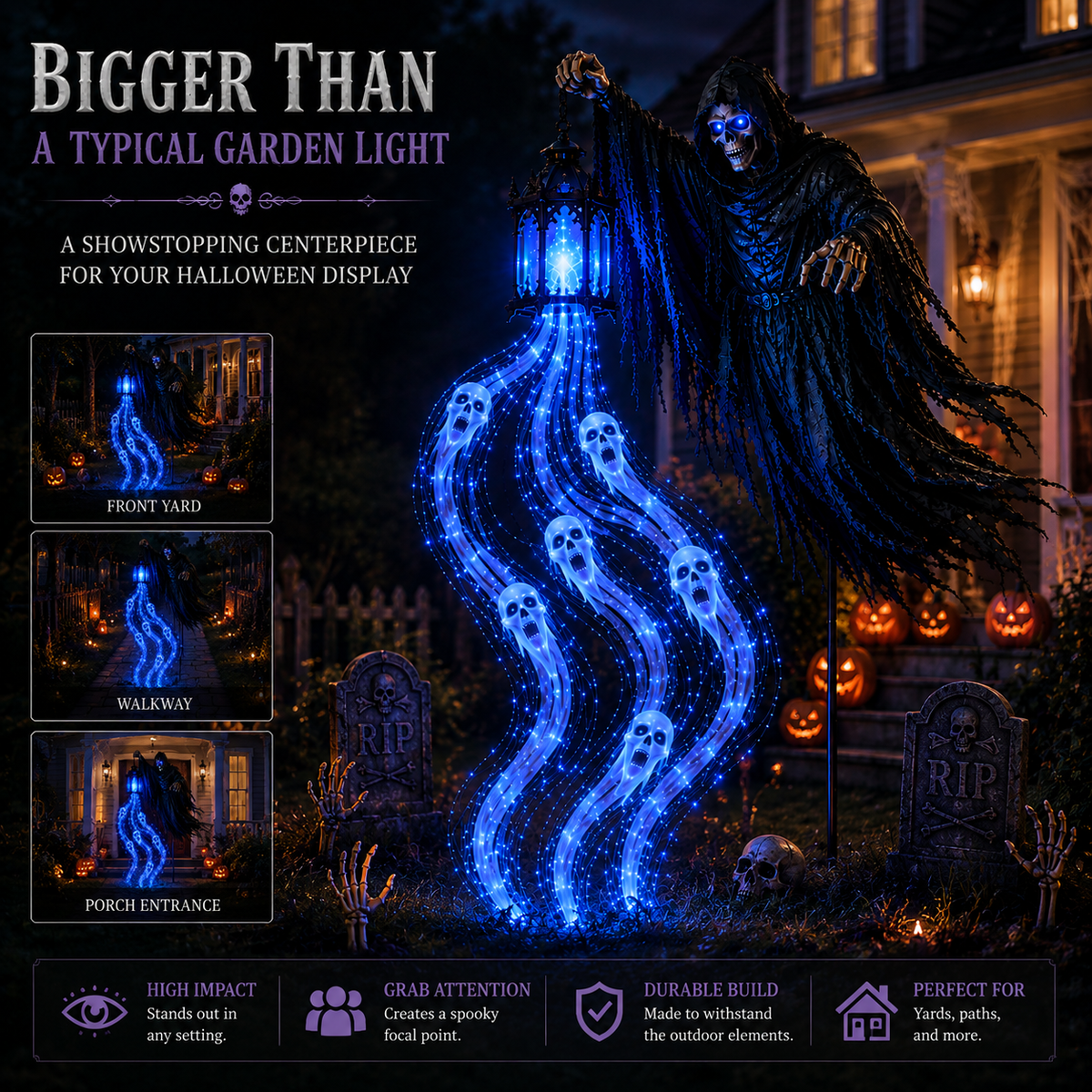 🎁 Today Only: 51% OFF 🎁Animated Halloween Soul Harvester Garden Light Collection💀