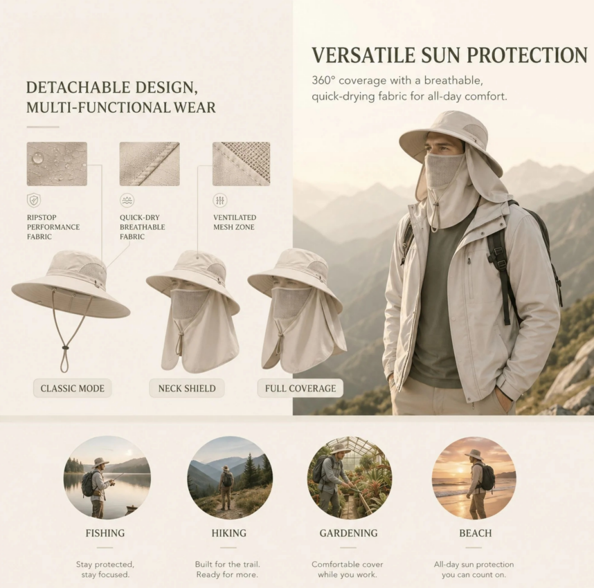 Ultimate 360° Safari Sun Hat