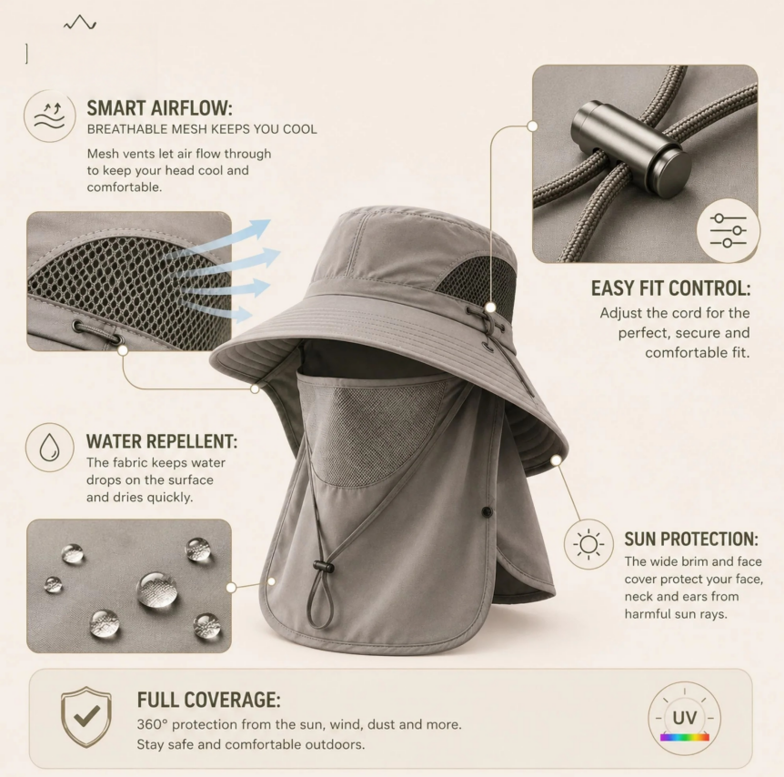 Ultimate 360° Safari Sun Hat