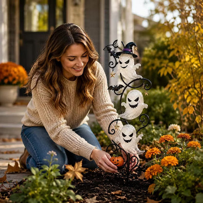 👻 Solar Halloween Ghost Garden Stake