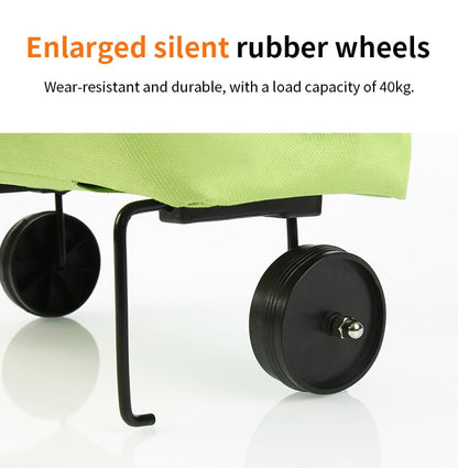 🛍️✨ 🔥LIMITED-TIME SALE🔥 3-in-1 Convertible Rolling Shopping Tote 🛍️🛞 Hidden Wheels, Expandable Zip & 44LB Capacity