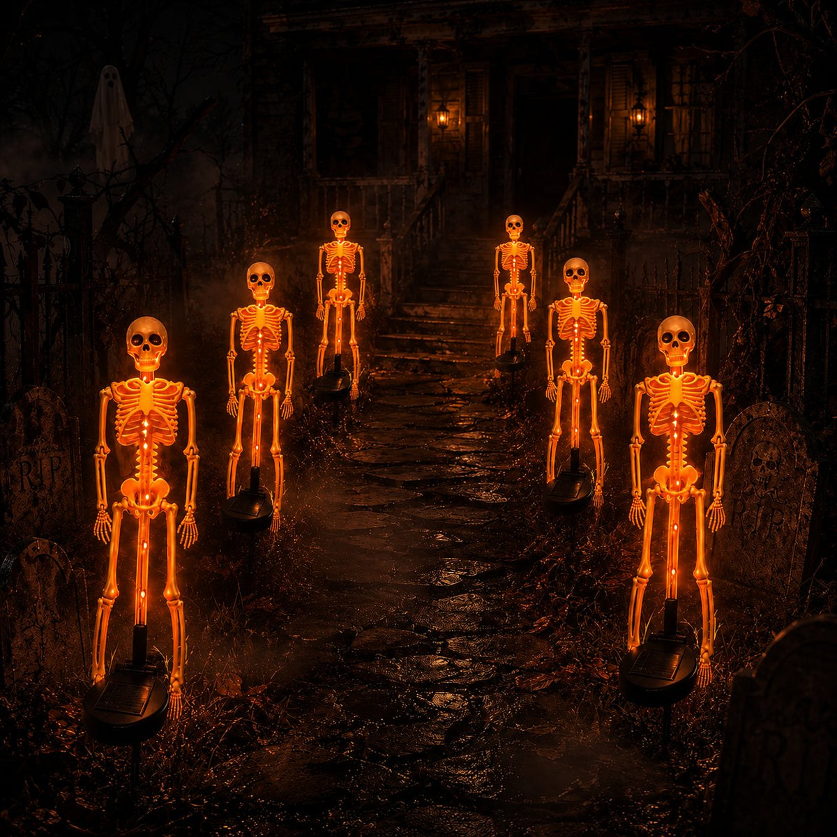 💀 Last Day 50% OFF – Solar Skull Garden Lights with Eerie Color-Changing Glow 🎃