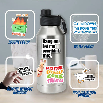 🔥LAST DAY SALE 59% OFF-Set of 130 Pcs Funny Saying Stickers
