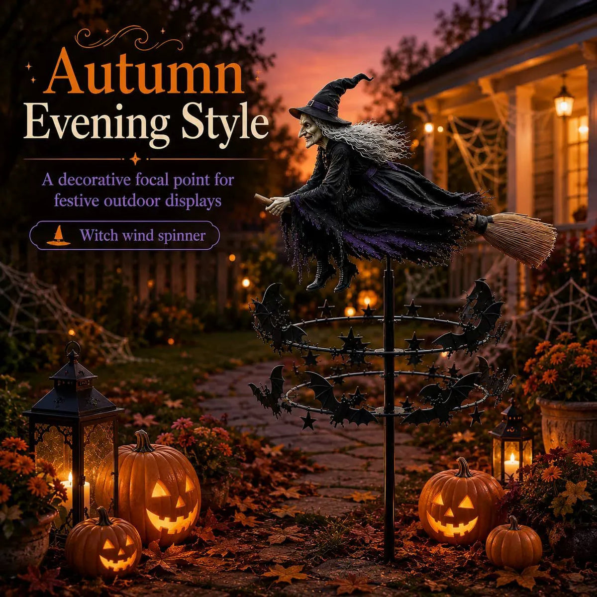 🔥Last Day 60% OFF 🧙‍♀️ The Enchanted Witch Garden Wind Spinner