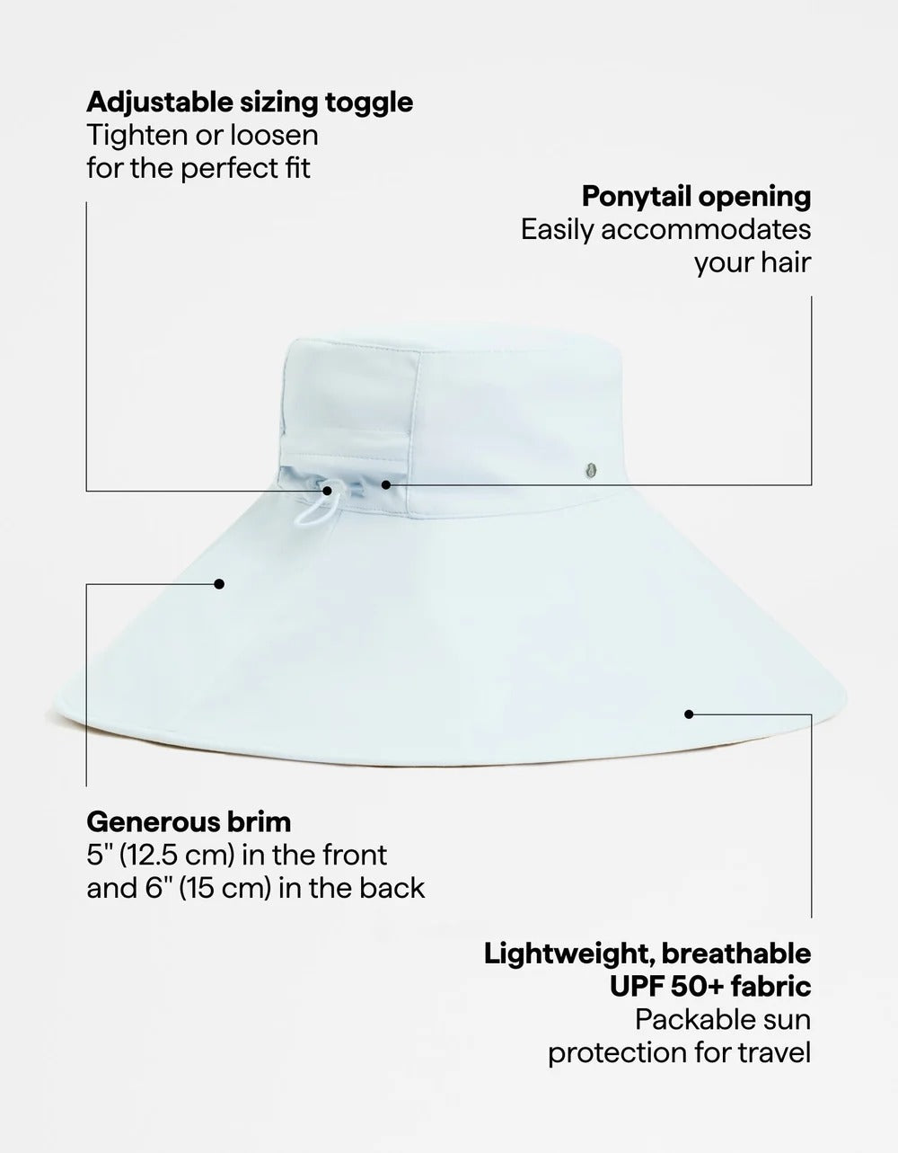 Ultra Wide Brim Hat UPF 50+