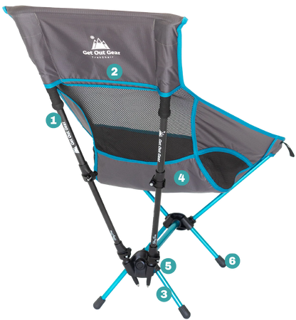 Lightweight High-Back Backpacking Chair