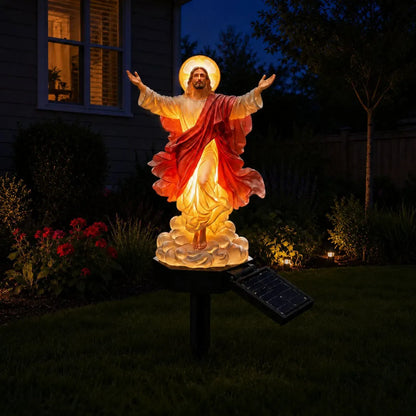 🔥Last Day 40% OFF Sola🔥-🌴Powered Parrot Garden Light/Jesus Garden Statue- "Welcome to Paradise"