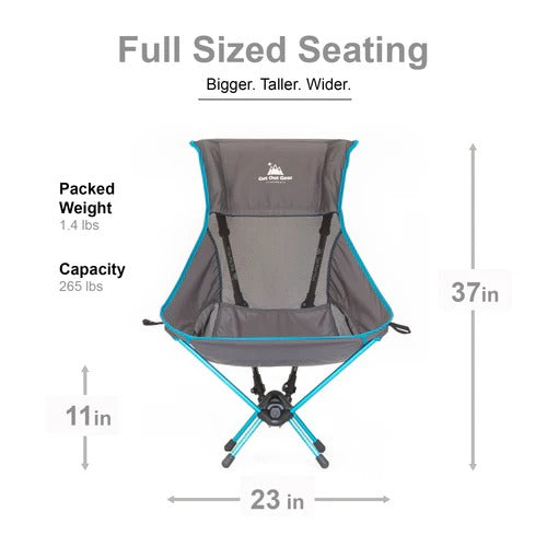 Lightweight High-Back Backpacking Chair